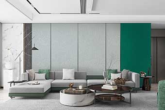 合肥轻奢风格-客厅