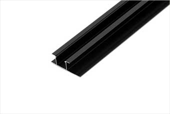 合肥航空纤维墙咔铝合金带灯中条（哑黑氧化）