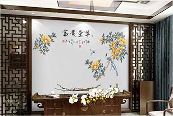 合肥森佰汇航空纤维墙咔（富贵荣华）